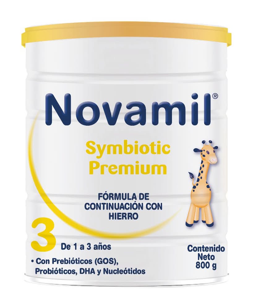 Novamil · Symbiotic etapa 3 fórmula de continuación infantil con hierro, 1 a 3 Años (800 g)