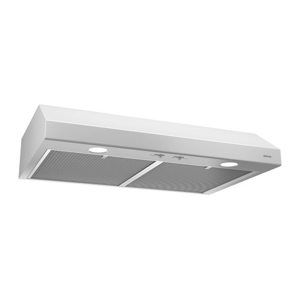 Broan Glacier BCSD1 30-in 300-CFM Convertible White Under Cabinet Range Hoods Undercabinet Mount | BCSD130WW