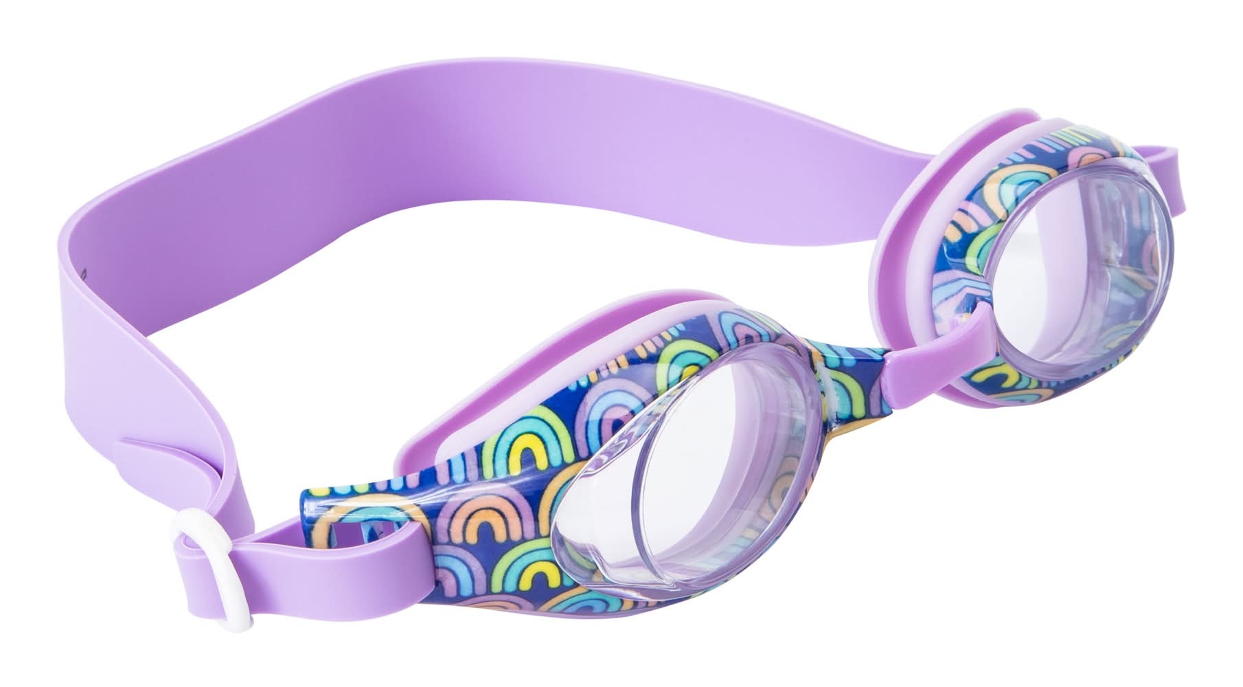 Aqua2Ude™ Girls Swim Goggles Purple/Rainbow