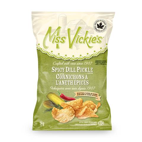 Miss Vickie's Spicy Kettle Cooked Potato Chips ( dill pickle)
