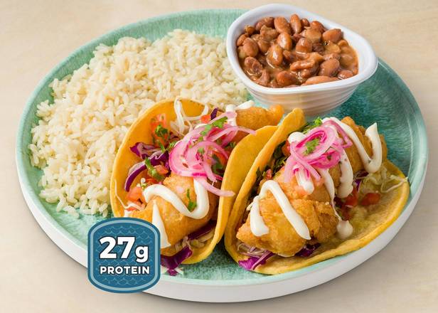 BATTERED FISH TACO COMBO