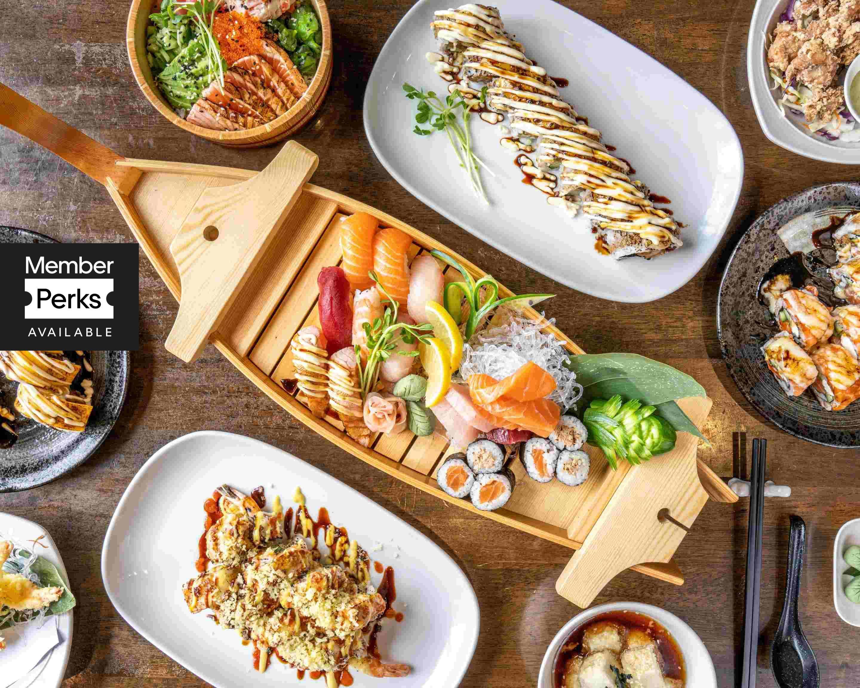 Full moon sushi deals menu