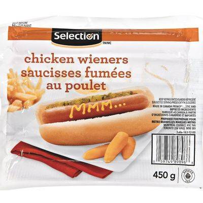 Selection saucisses fumées au poulet (450 g) - chicken wieners (450 g)