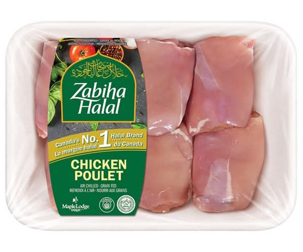 Zabiha Halal Boneless Skinless Chicken Thighs (500 g)