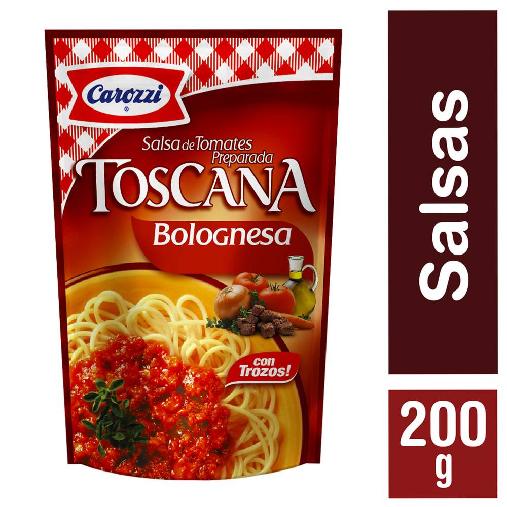 Carozzi salsa de tomate toscana bolognesa (doypack 200 g)