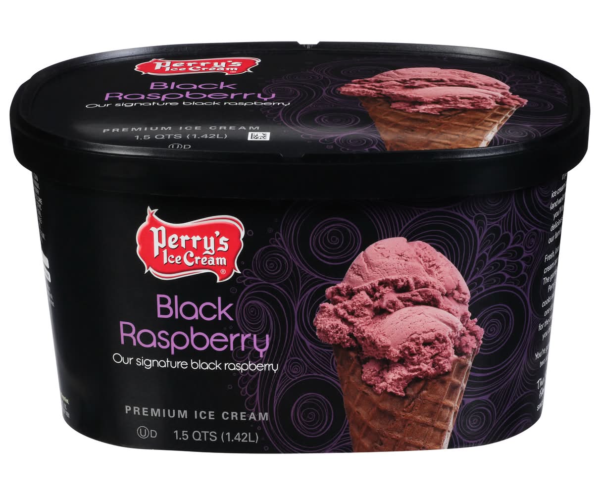 Perry's Ice Cream Premium Black Raspberry Ice Cream (1.5 qt) | Delivery ...