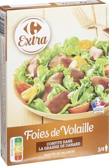 Carrefour Extra - Foie de volaille confits