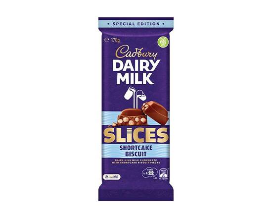 Cadbury Shortcake Biscuit Slice Large Block 170g