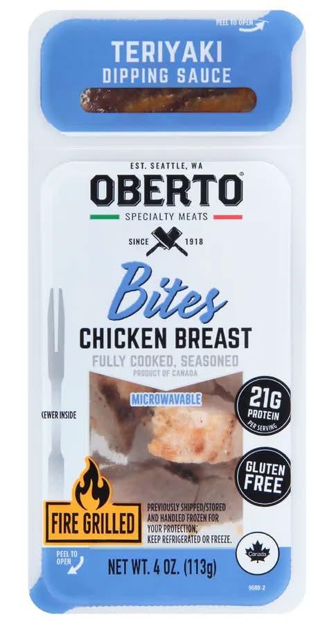 Oberto Chickeb Breast Bites with Teriyaki Dipping Sauce