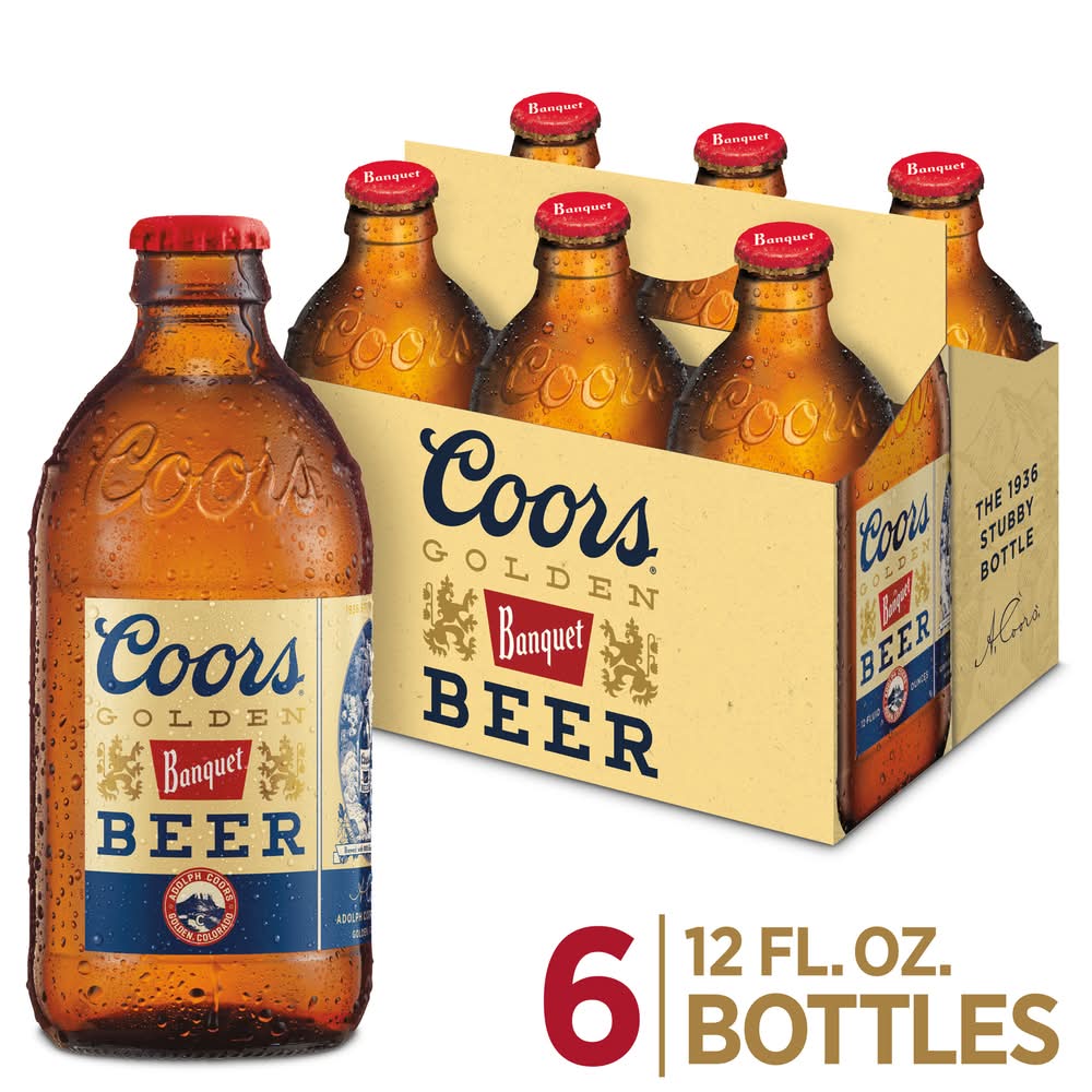 Coors Golden Banquet Lager Beer (6 x 12 fl oz)