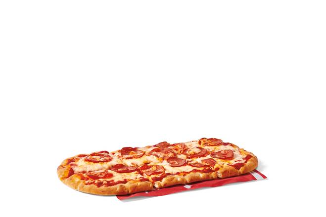 Pizza sur pain plat au pepperoni