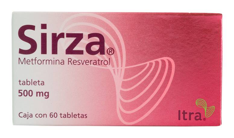 Itra · Sirza metformina resveratrol tabletas 500 mg (60 un)