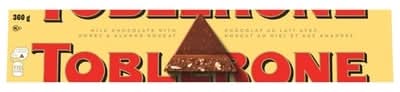 Toblerone tablette de chocolat au lait suisse - swiss milk chocolate bar (nougat au miel & aux amandes)
