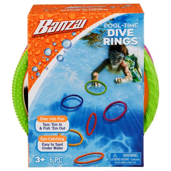 Banzai Pool-Time Dive Rings (6 ct)