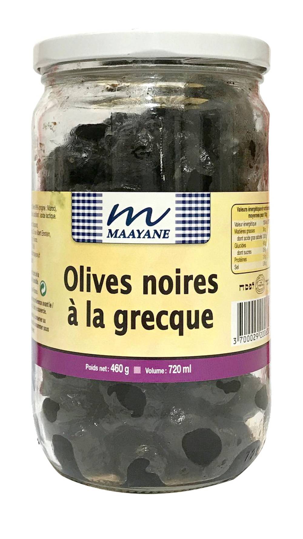 Maayane - Olives noires â la grecque