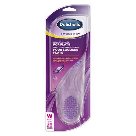 Dr.scholl's Stylish Step Clear ¾ Insoles For Flats (1 pair)