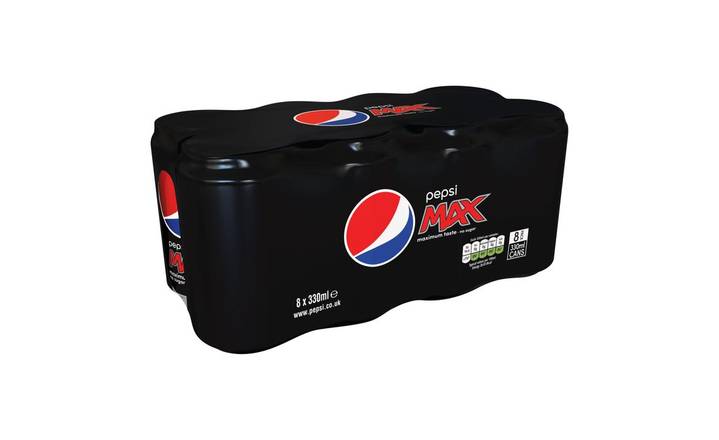 Pepsi Max 8 x 330ml Cans (401092)
