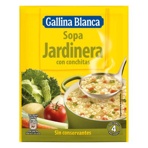 Sopa Gallina Blanca a la jardinera 51gr