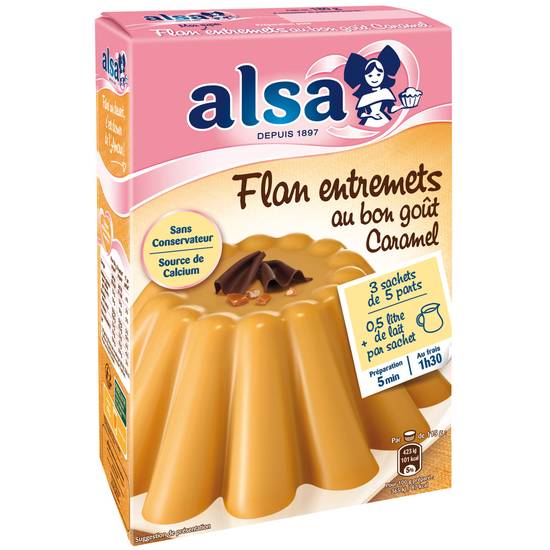 Alsa - Préparation pour flan entremets au bon goût caramel