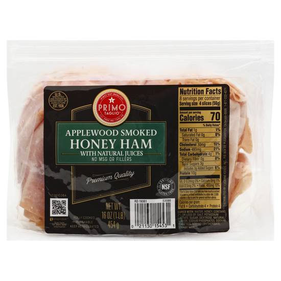 Primo Taglio Applewood Smoked Honey Ham (16 oz)