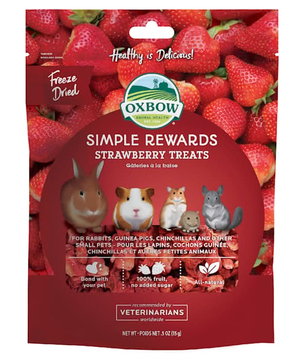 Oxbow Simple Rewards Strawberry Small Animal Treats, 0.5 oz.