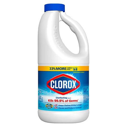 Clorox Disinfecting Bleach, Concentrated Formula Regular - 43.0 fl oz