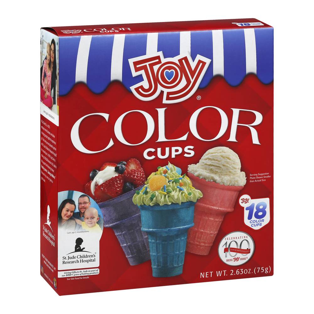 Joy Color Ice Cream Cups (2.63 oz, 18 ct)