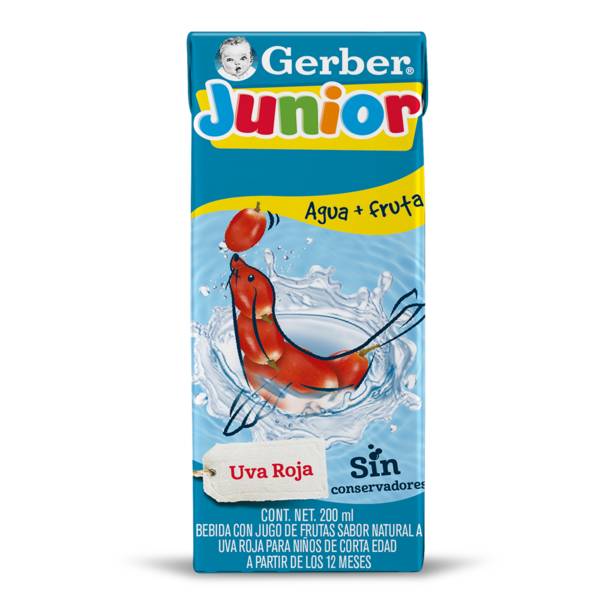 Gerber bebida con uva roja junior (cartón 200 ml)