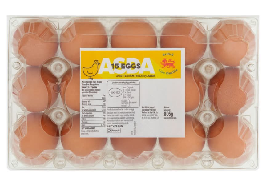 ASDA Eggs (15 pack)