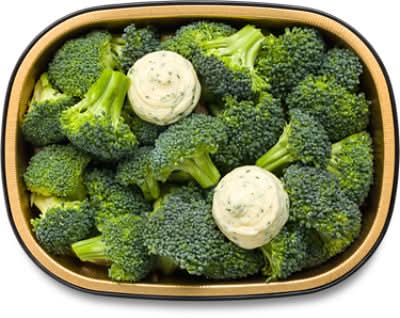 Readymeals Broccoli Florets With Garlic Herb Butter - Each