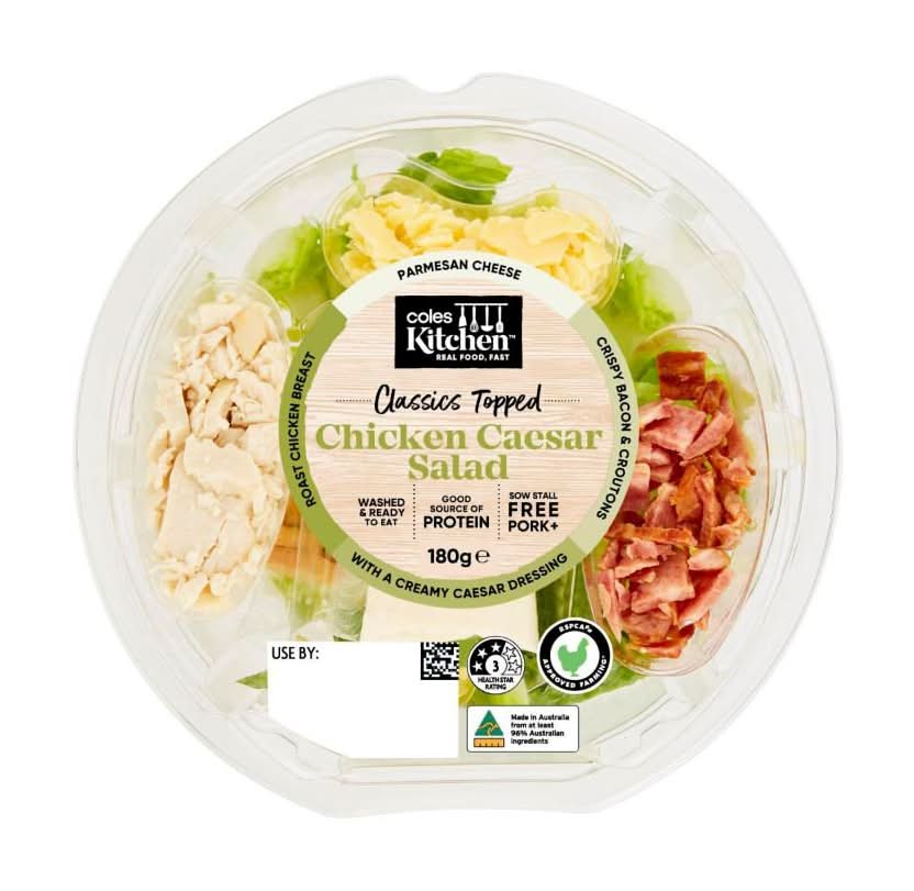 Coles Kitchen Chicken Caesar Salad Bowl 180g