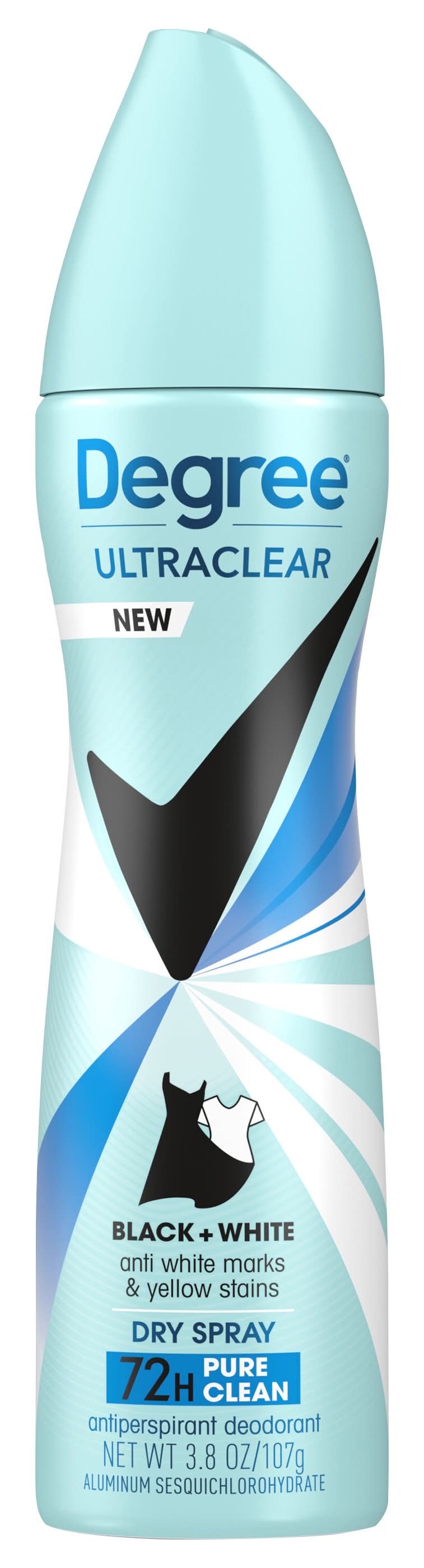 Degree Ultraclear Black + White Dry Spray Antiperspirant Deodorant (3.8 oz)