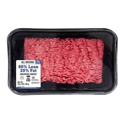 Market Pantry All Natural 80/20 Ground Beef (2 lb)