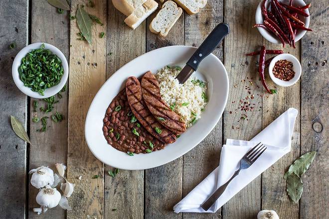 ANDOUILLE SAUSAGE & RED BEANS