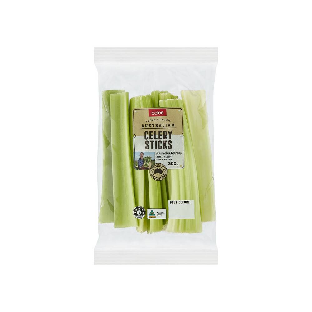 Coles Celery Sticks Prepacked 300g
