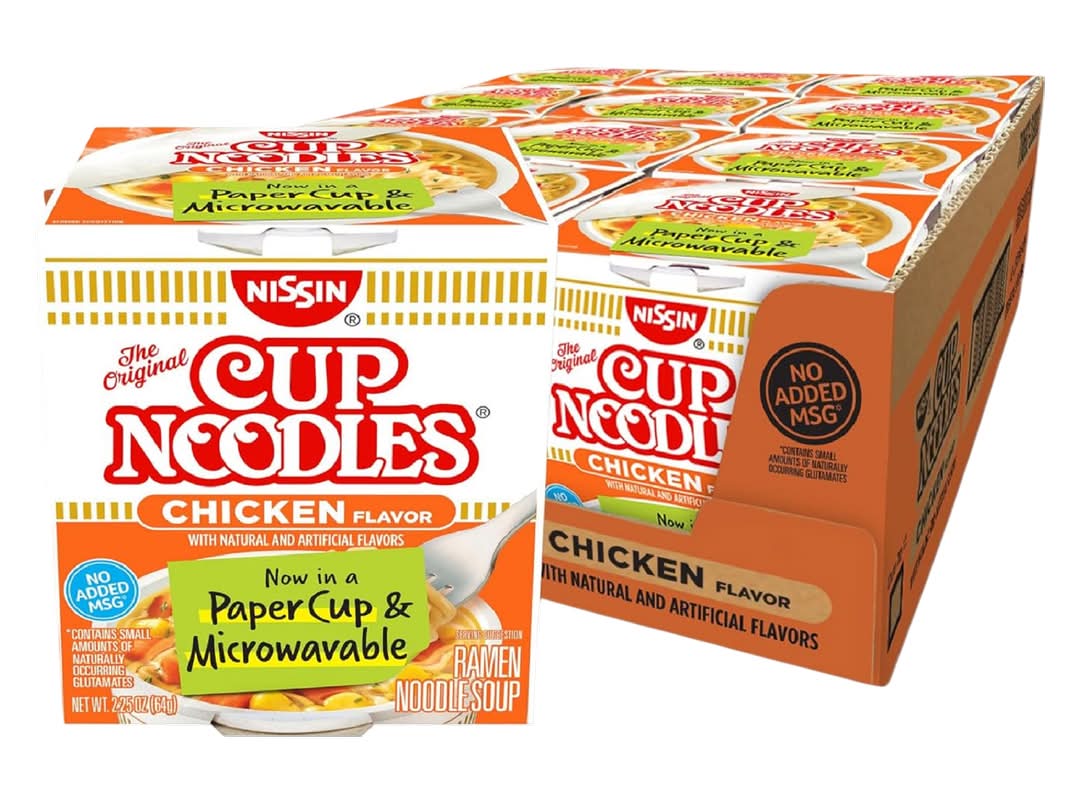 Nissin Chicken Flavor Ramen Noodle Soup 2.25oz 12 CT