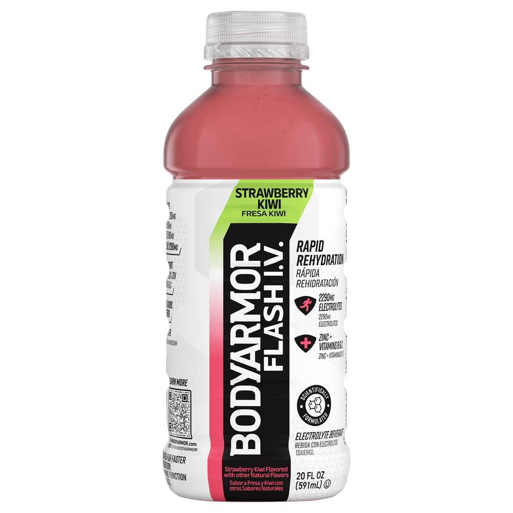 BODYARMOR Flash I.v. Electrolyte Beverage, Strawberry Kiwi (20 fl oz)