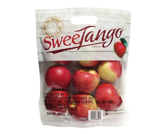 Sweet Tango · Pomme sweet tango 2 lbs (907 g) - Pouch BagApples (907 g - 2 Lbs)