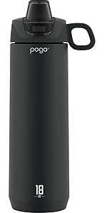 POGO GEAR ACTIVE Stainless Steel Water Bottle, 18 oz., Black (488-0887-400-6)