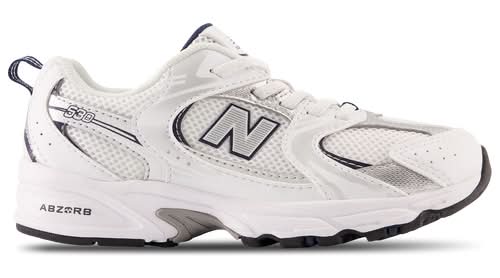 New Balance Boys 530 - Running Shoes White/Navy Size 13.0