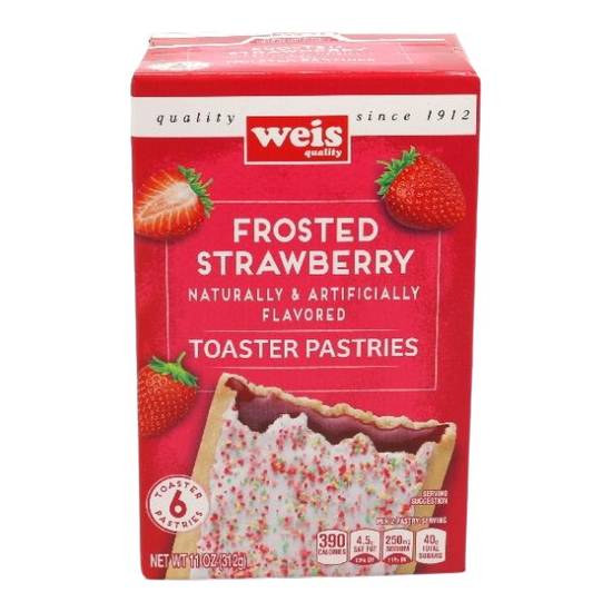 Weis Quality Toaster Pastries Frosted Strawberry