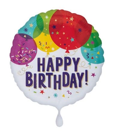 INFLATED Anagram® Standard Happy Birth Decorative Balloon