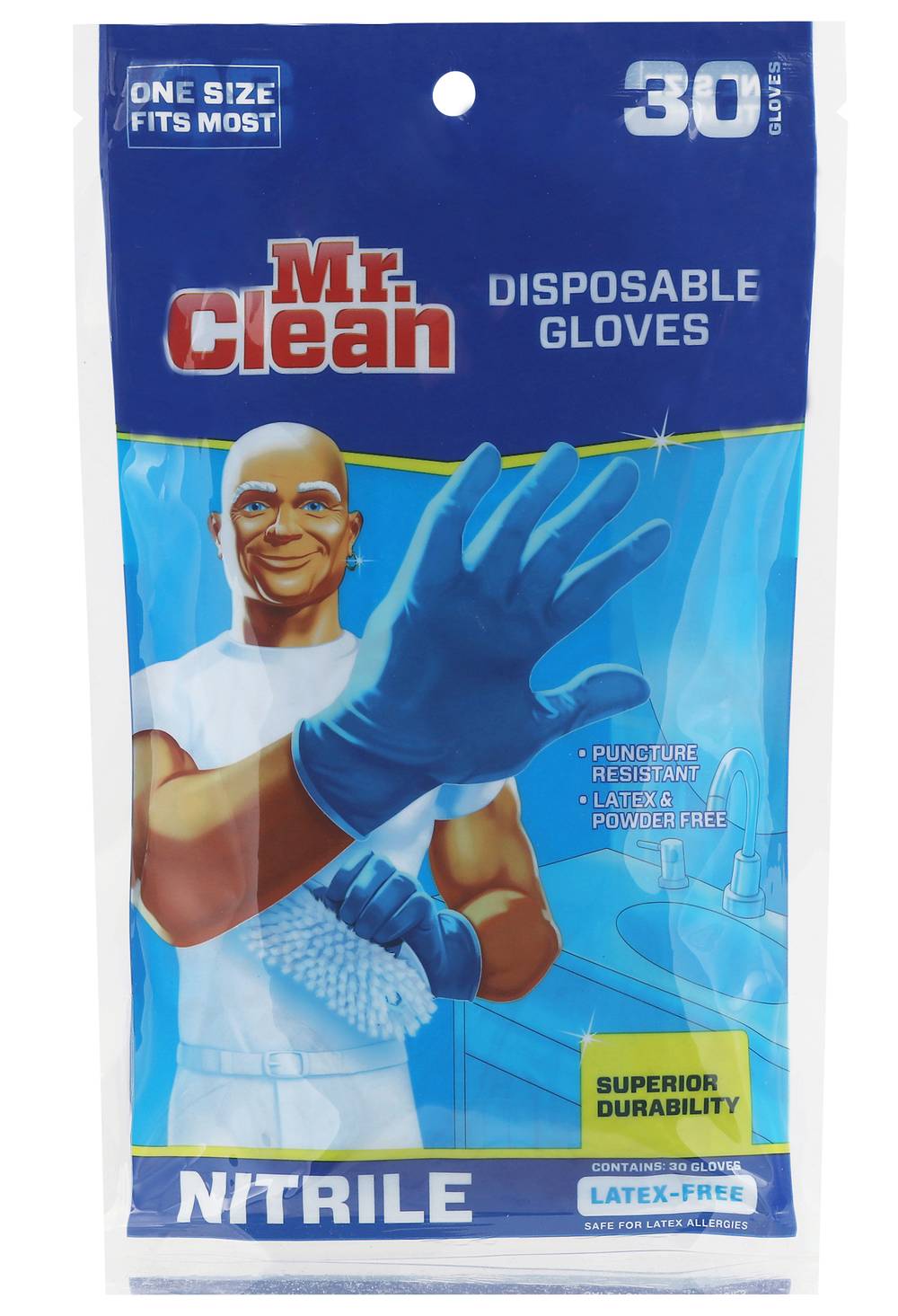 Mr. Clean Nitrile Disposable Gloves (5 oz, 30 ct)