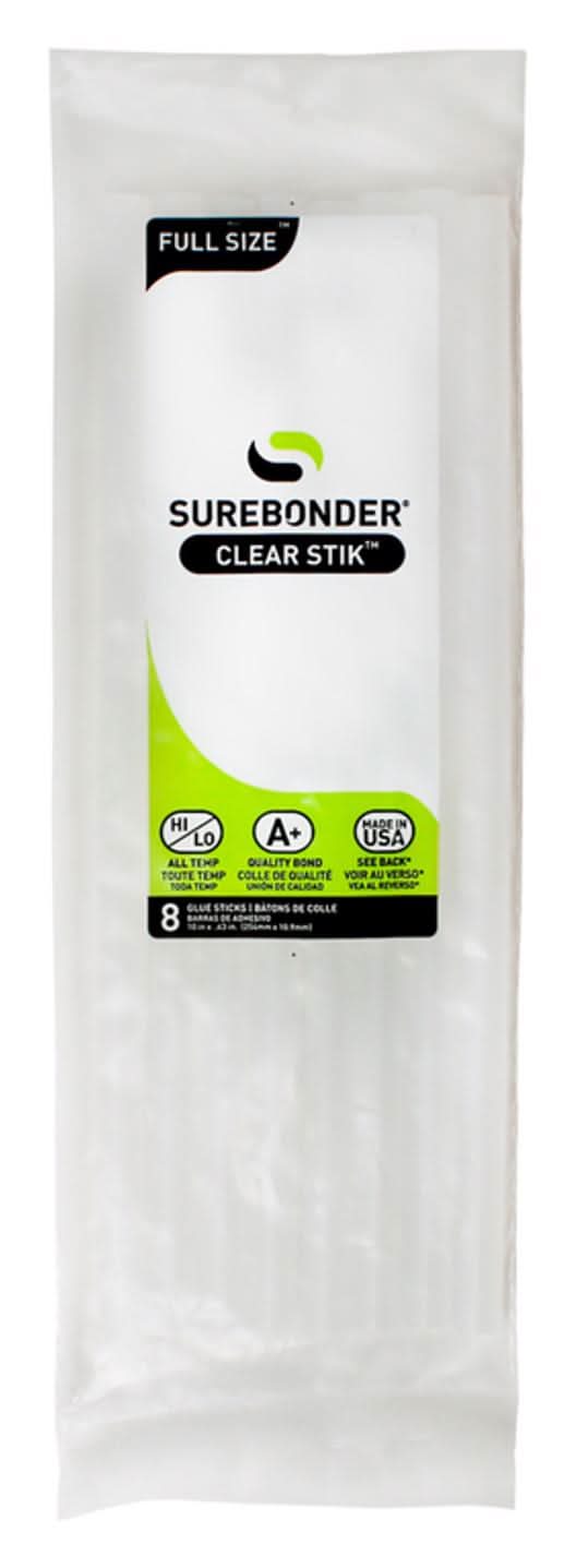 Surebonder 0.41 In. D X 10 In. L All Purpose Glue Sticks Clear 8 Pk