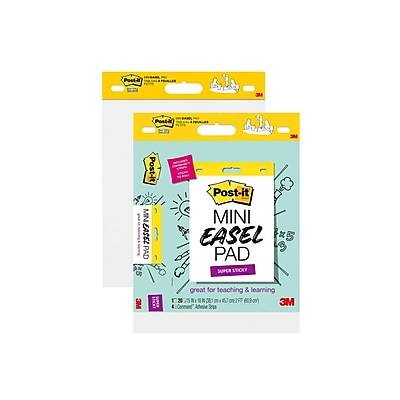 Post-It Mini White Notes Super Sticky Easel Pads (2 ct)