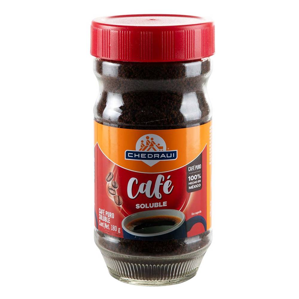 Chedraui · Café soluble regular (180 g)