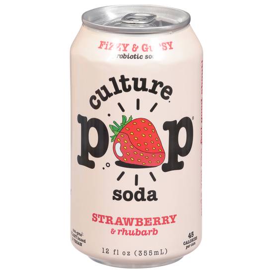 Culture Pop Soda Sparkling Probiotic Drink (12oz can)