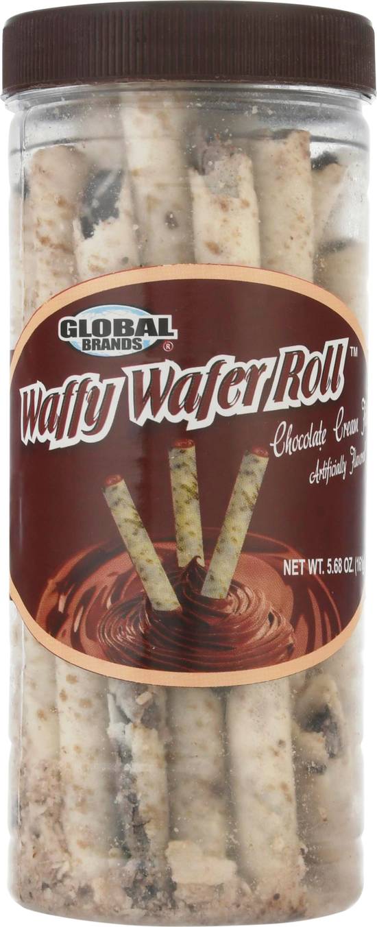 Global Brands Chocolate Cream Filled Waffy Wafer Rolls