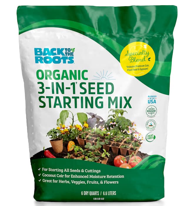 Back to the Roots Organic 3-in-1 Seed Starting Mix (6 ct)