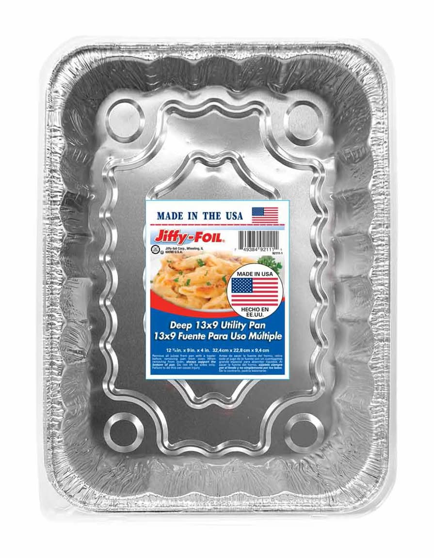 Jf 13x9x4 Deep Cake Pan Jiffy-Foil Deep Cake Pan 13x9x4 1ct